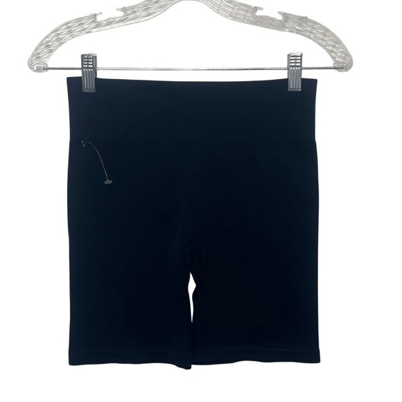 Gilly Hicks Hollister Biker Shorts Womens Small  Black New WOT Stretch - Picture 2 of 7